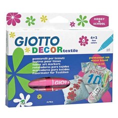 GIOTTO Набор фломастеров Decor Textile, 6 шт. 494800