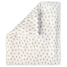 Amarobaby пододеяльник Короны (бязь) 147х112 см бежевый