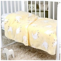 Покрывало Baby Nice Velsoft 3D Барашки на желтом 100х150 см, желтый
