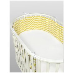 Amarobaby бортик Зверята белый/желтый