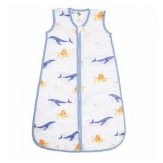 Конверт-мешок Qwhimsy Океан 75 см белый/голубой