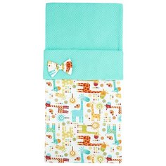 Конверт-мешок Amarobaby Magic Sleep Жирафики 100 см зеленый/белый
