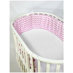 Amarobaby бортик Мороженки розовый
