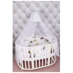 Amarobaby бортик Город белый