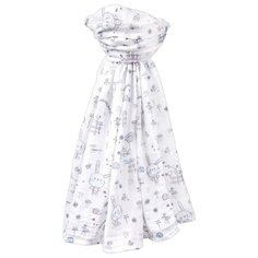 Многоразовые пеленки Daisy муслиновая 130x130 зайчата/голубой 1 шт.