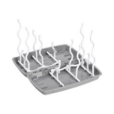 BabyOno Сушилка универсальная для бутылочек и посуды 1071/02, серый/белый