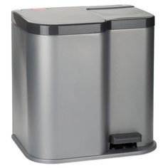 Контейнер CURVER Duo 04027-491-00, 21 л серебристый/черный