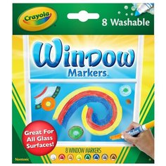 Crayola Фломастеры смываемые для рисования на стекле 8 шт. (58-8165)