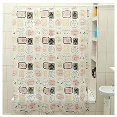 Штора для ванной Доляна Шарм 180x180 3954439 шарм