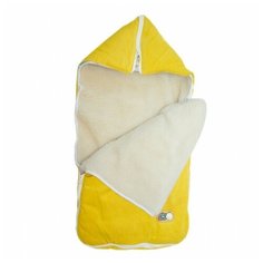 Конверт-мешок Baby Nice с меховым вкладышем 78 см желтый