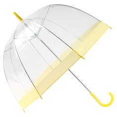 Зонт-трость механика Эврика Прозрачный 94862/91668 желтый