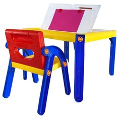Комплект для работы стоя Picn Mix Игровой центр 5 в 1 для одного ребенка (368) 60x60 см красный/желтый/синий