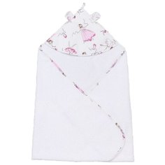 Amarobaby Полотенце детское с уголком Cute Love Амели банное 90х90 см белый