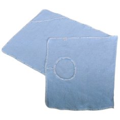 BabyBunny Полотенце фартук банное 70х140 см голубое