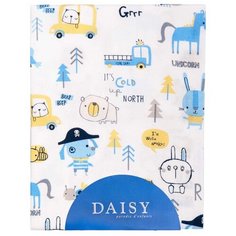 Daisy простыня на резинке Пират 120х60 см белый