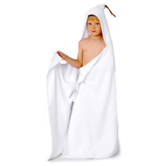 BabyBunny Полотенце с капюшоном банное 80х148 см белый