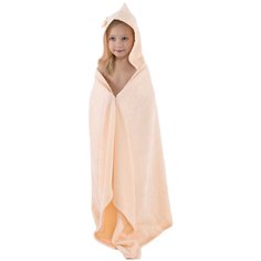 BabyBunny Полотенце с капюшоном банное 100х155 см бежевый с бантиком