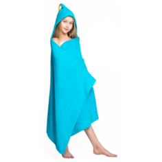 BabyBunny Полотенце с капюшоном банное 100х155 см бирюзовый