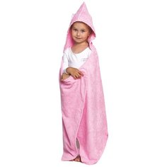 BabyBunny Полотенце с капюшоном банное 100х155 см розовый