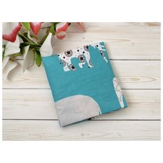 Amarobaby Простыня на резинке Слоники 125 х 75 х 12 см изумрудный