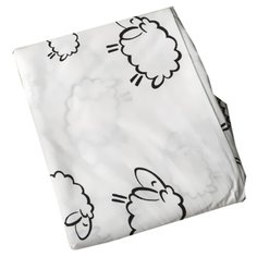 Amarobaby Пододеяльник Овечки (поплин) 147х112 см белый