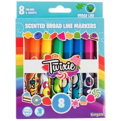 Ароматизированные фломастеры Twixie широкие, 8 шт Kangaru