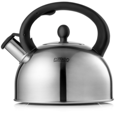Esprado Чайник со свистком El Classico 2,3 л, серебристый/черный