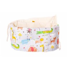 Бортик в кроватку HoneyMammy Small "ZOO" 180x25см