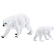 Игрушка пластизоль «Мамы и малыши. Белый медведь и медвежонок», Играем вместе