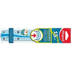 Линейка MAPED flex 15см неломающаяся в блистере,цвет синий