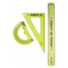 MAPED FLEX НАБОР ЧЕРТЕЖНЫЙ 3 ПРЕДМЕТА (4 ФУНКЦИИ) В БЛ, цвет синий