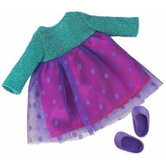 Комплект одежды с обувью "Ася Мерцание цвета" для кукол 26-34 см Весна