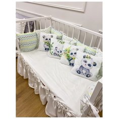 Happy Family Studio бортик Панды белый