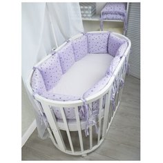 Про сон бортик Plush звёзды лаванда