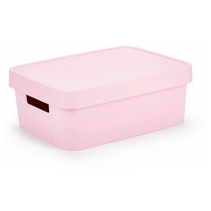Коробка INFINITY с крышкой 11л розовая Curver