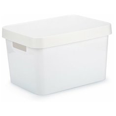 Коробка INFINITY с крышкой 17л белая Curver