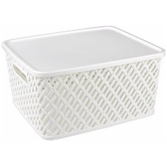 Корзина для хранения (350х290х175) белый Homestar