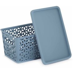 Корзина для хранения (290х190х150) синий Homestar