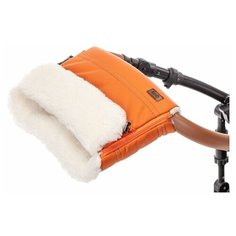 Муфта меховая для коляски Nuovita Alpino Lux Bianco (Arancio/Оранжевый)