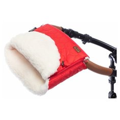 Муфта меховая для коляски Nuovita Polare Bianco (Rosso/Красный)
