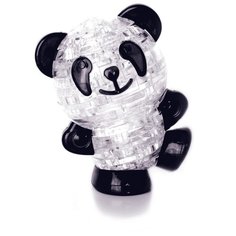 Головоломка Crystal Puzzle Панда со светом черная