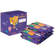 Влажные биоразлагаемые салфетки с двойной текстурой для младенцев Edelbloom, 48*8 шт