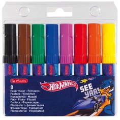 Фломастеры толстые Hot Wheels,арт.10795664, 3.8мм, 8шт Herlitz