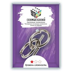 Головоломки металлические DELFBRICK DLM-02 Головоломка металлическая 1 шт "Двойная петля" 3 элемент.
