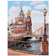 Каналы Санкт-Петербурга Раскраска по номерам на холсте Живопись по номерам RUS039 30х40
