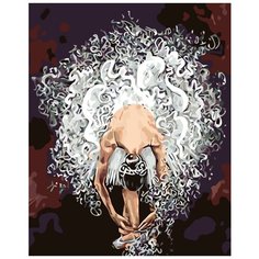 Воздушная балерина Раскраска картина по номерам на холсте KTMK-948842 40х50