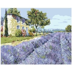 Лаванда Прованса Раскраска картина по номерам на холсте KTMK-65418 40х50
