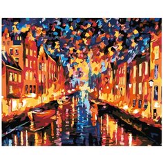 Набережная Раскраска по номерам на холсте Живопись по номерам LA07 40х50