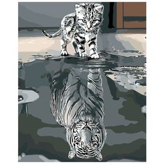 Отражение характера Раскраска по номерам на холсте Живопись по номерам KTMK-36859 40х50