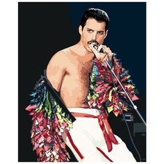 Мы чемпионы Фредди Меркьюри Раскраска картина по номерам на холсте Z-Z101100892 40х50